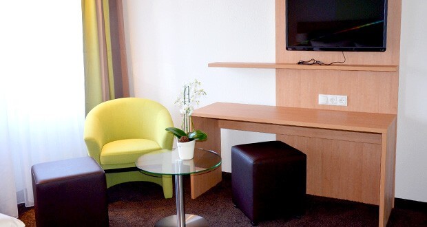 Blick in ein Hotelzimmer