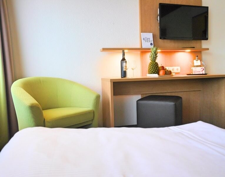 Komfortzimmer Blick in ein Hotelzimmer