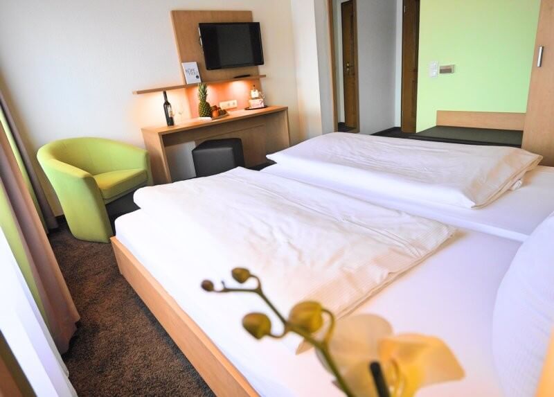 Blick in ein Hotelzimmer