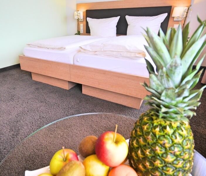 Komfortzimmer Blick in ein Hotelzimmer