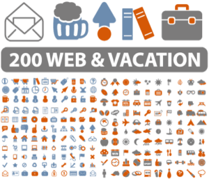 200 Icons Web & Vacation