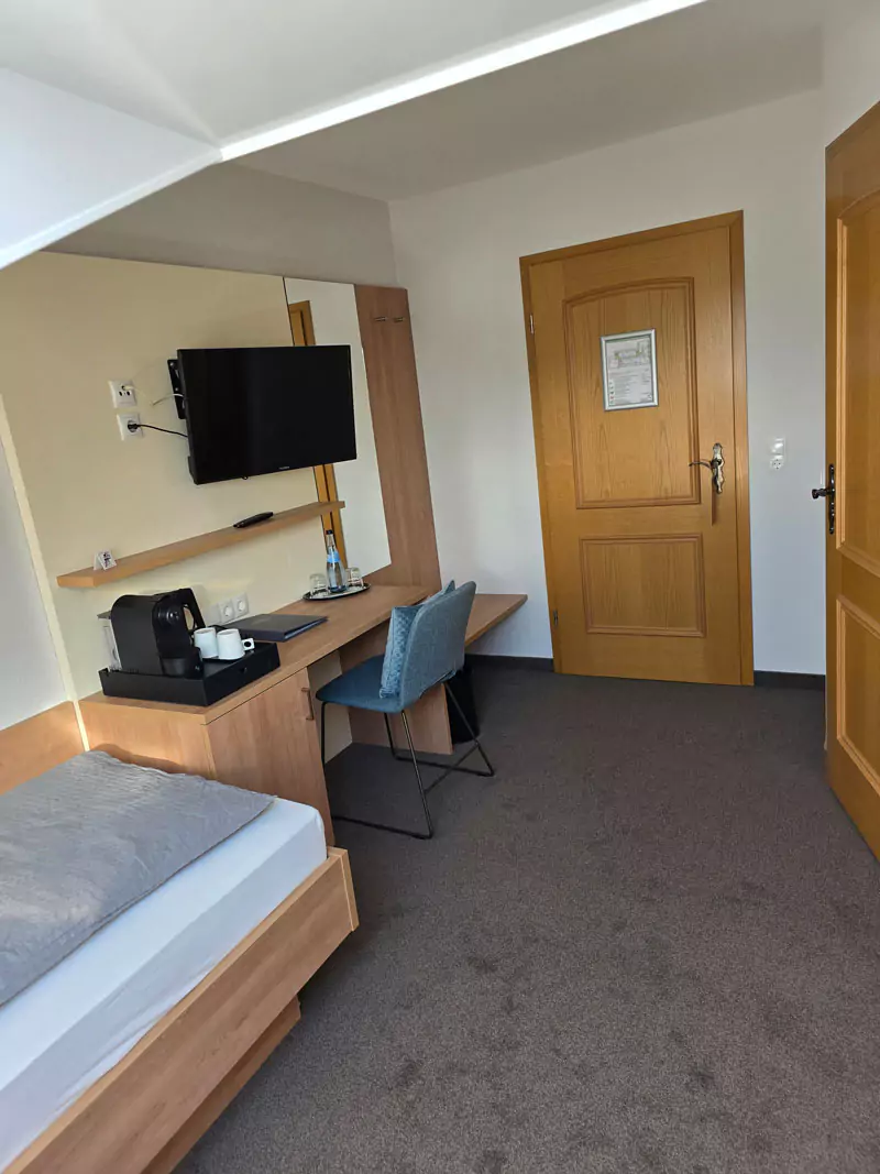 Blick in ein Hotelzimmer